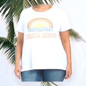 Related fit oversized short sleeve graphic tee size 1x NWT